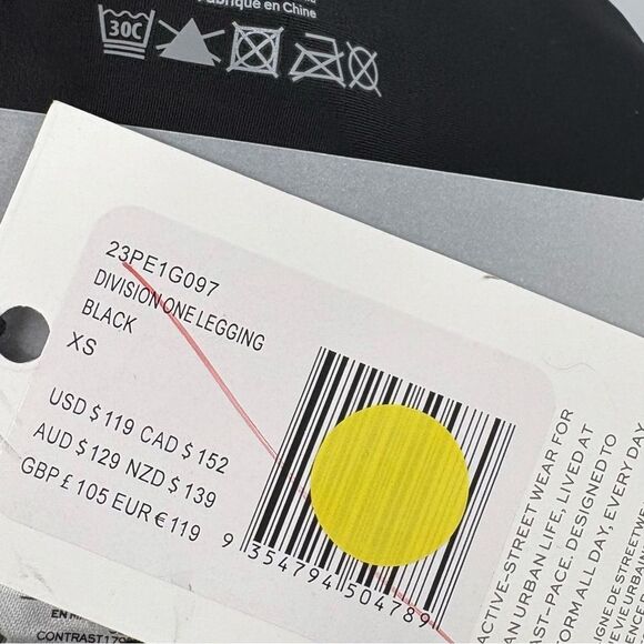 P.E Nation Division One High Rise Legging in Black Women’s Size XS NWT - Picture 7 of 8